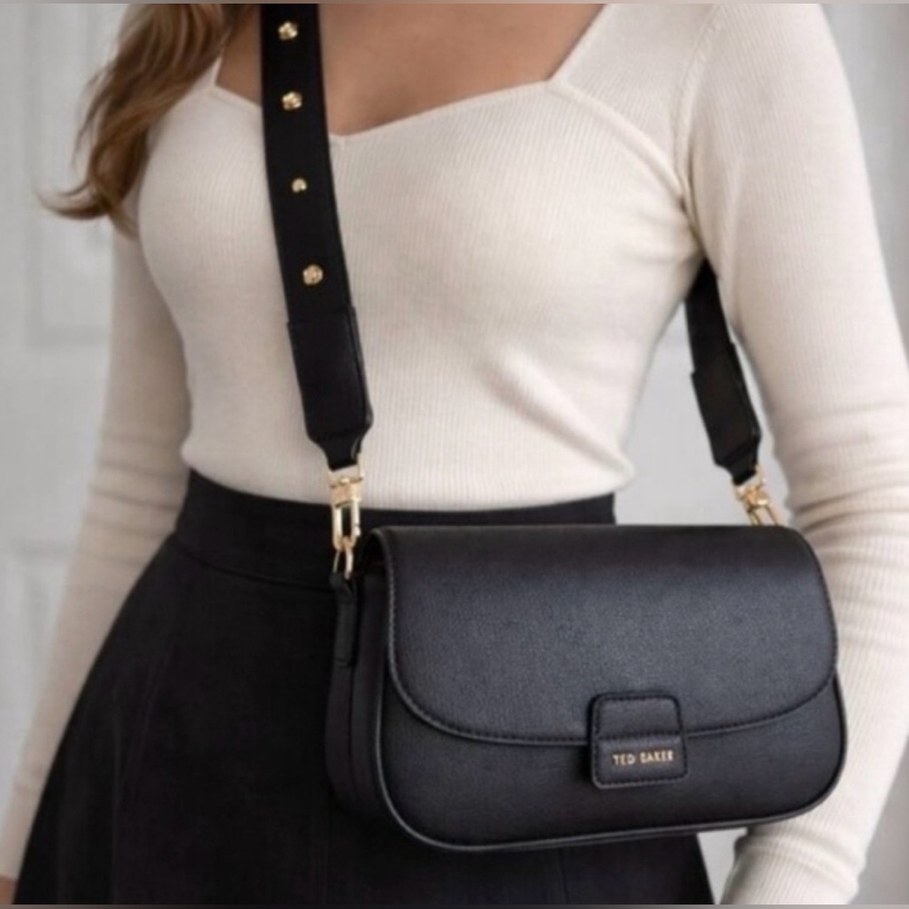 Ted Baker Leather Black Crossbody Bag